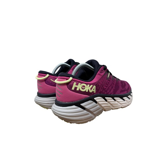 Hoka Gaviota 4 Womens 10 Running Shoes Festival Fuchsia Black Grape 1123199-FFBG - Picture 8 of 12